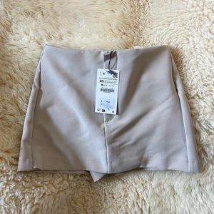 Zara Khaki Mini Skort